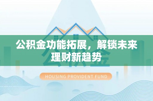 湾仔区公积金功能拓展，解锁未来理财新趋势